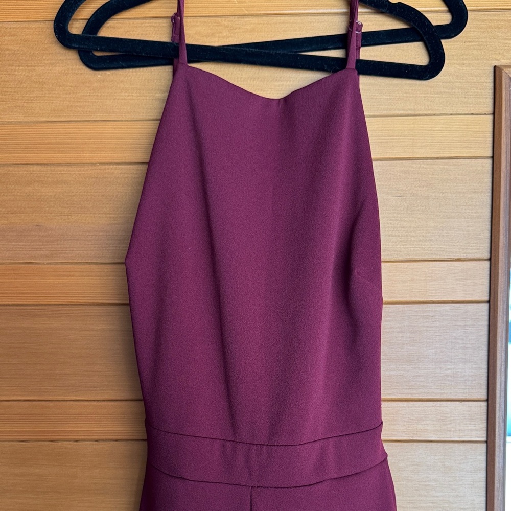Lulu's Burgundy Jumpsuit